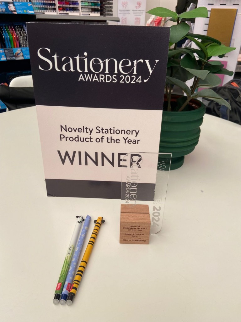 Above: The Legami erasable pens were named Novelty Stationery Product of the Year at the Stationery Awards.