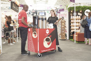 Above: The Windles tea trolley will keep visitors well stocked up with hot drinks.