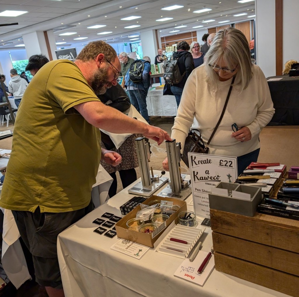 Above: The Kaweco DIY pen press was a sell-out on Stationery Supplies’ table.