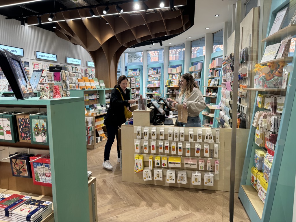 Above: Inside the revamped Postmark store at Kings Cross.