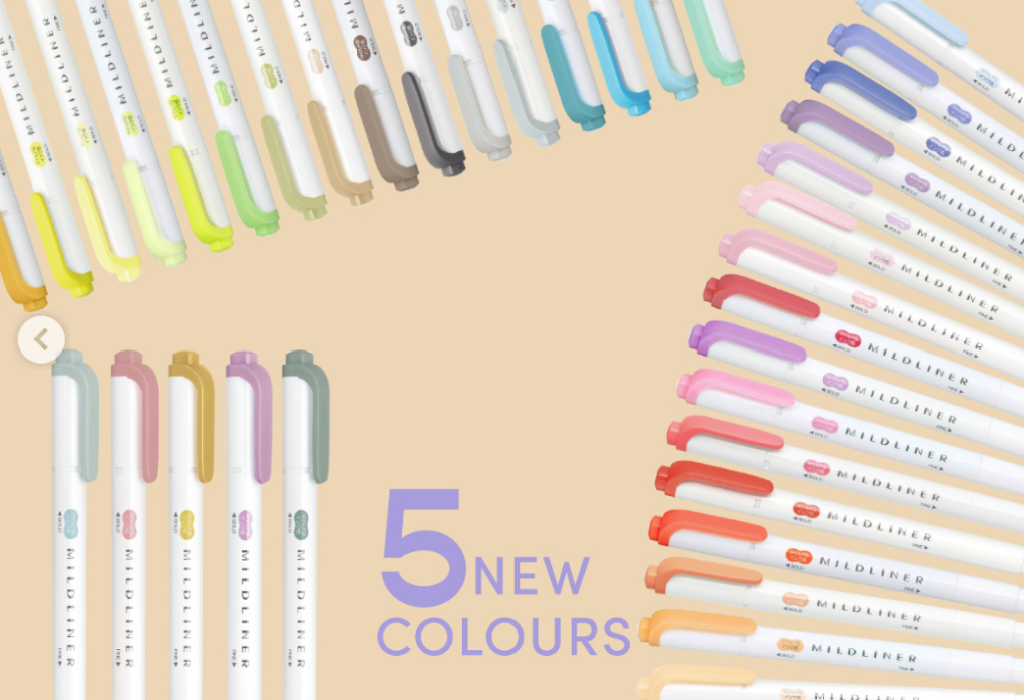 Above: The limited edition set contains five new colours.