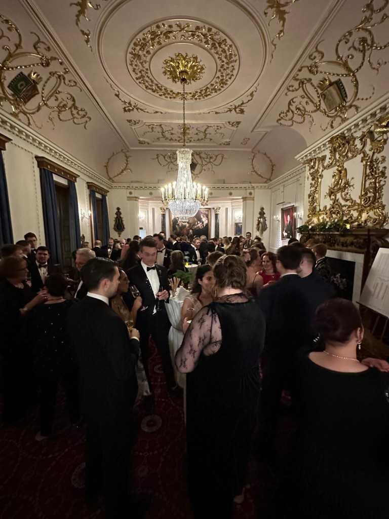 Above: Stationers’ Hall decked out in all its finery for the Winter Ball.