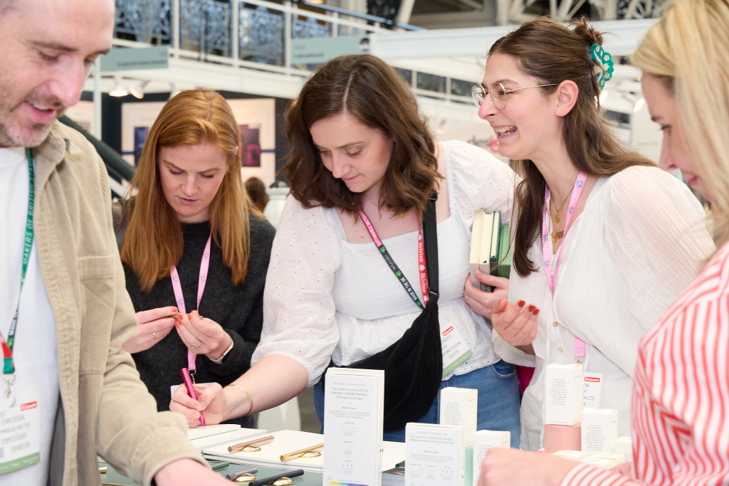 Above: London Stationery Show is a great chance to try out new products.