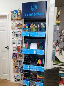 Above: Schneider display in-store.