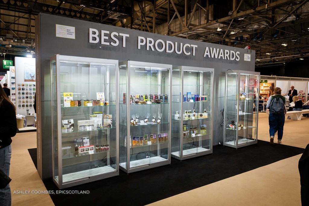 Above: The Best Product Awards showcase at January’s Scotland’s Trade Fair Spring.