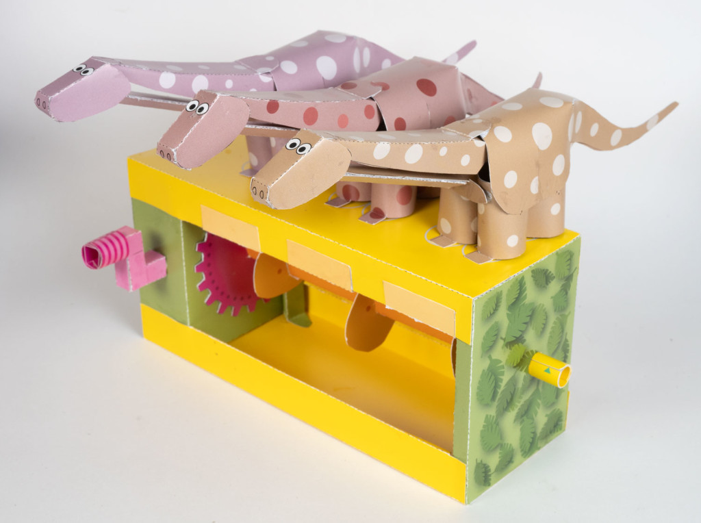 Above: Dancing diplodocus is one of the popular kits.