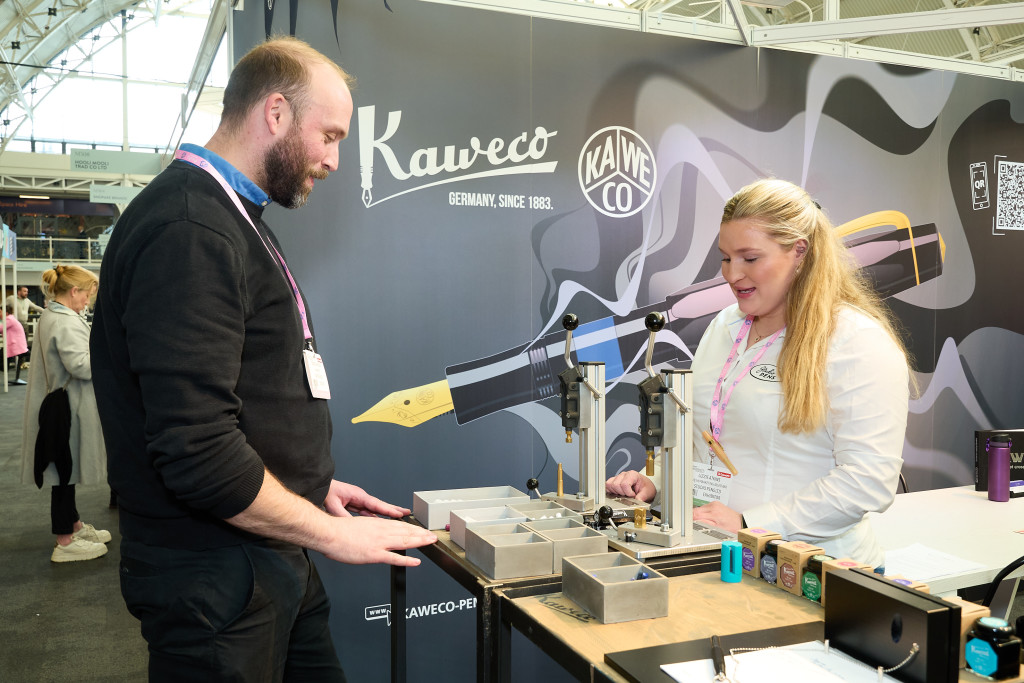 Above: The DIY pen press was a huge success at London Stationery Show last year