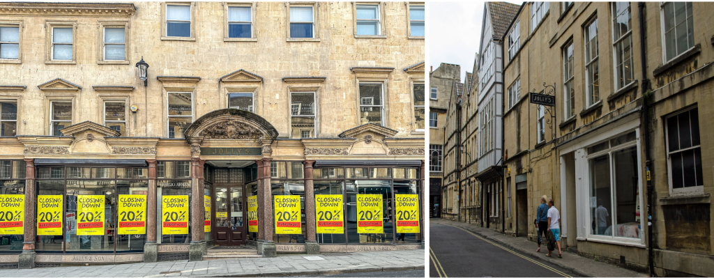 Above: The huge store site was closed in February